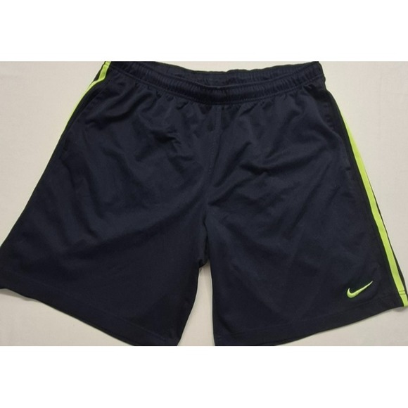 Nike Other - Nike men's black running athletic shorts yellow strips & swoosh logo sz. XL